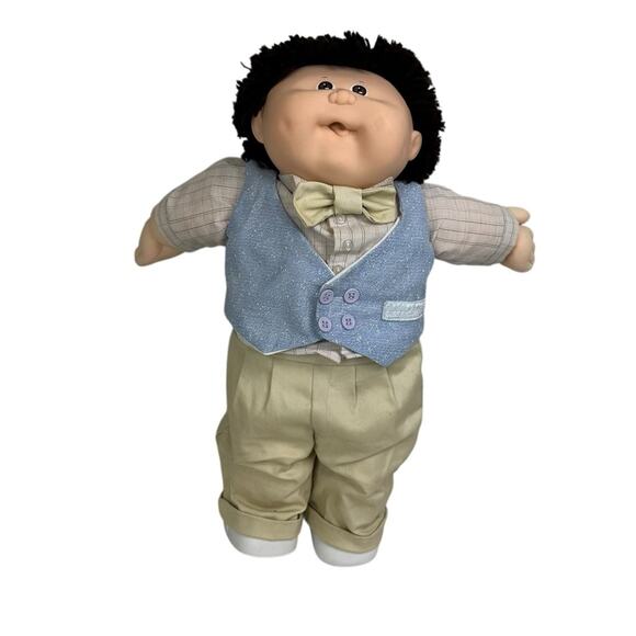 VTG 1987 Cabbage Patch Kids Boy Doll Tongue Sticking Out #18 HM Coleco - Picture 1 of 11
